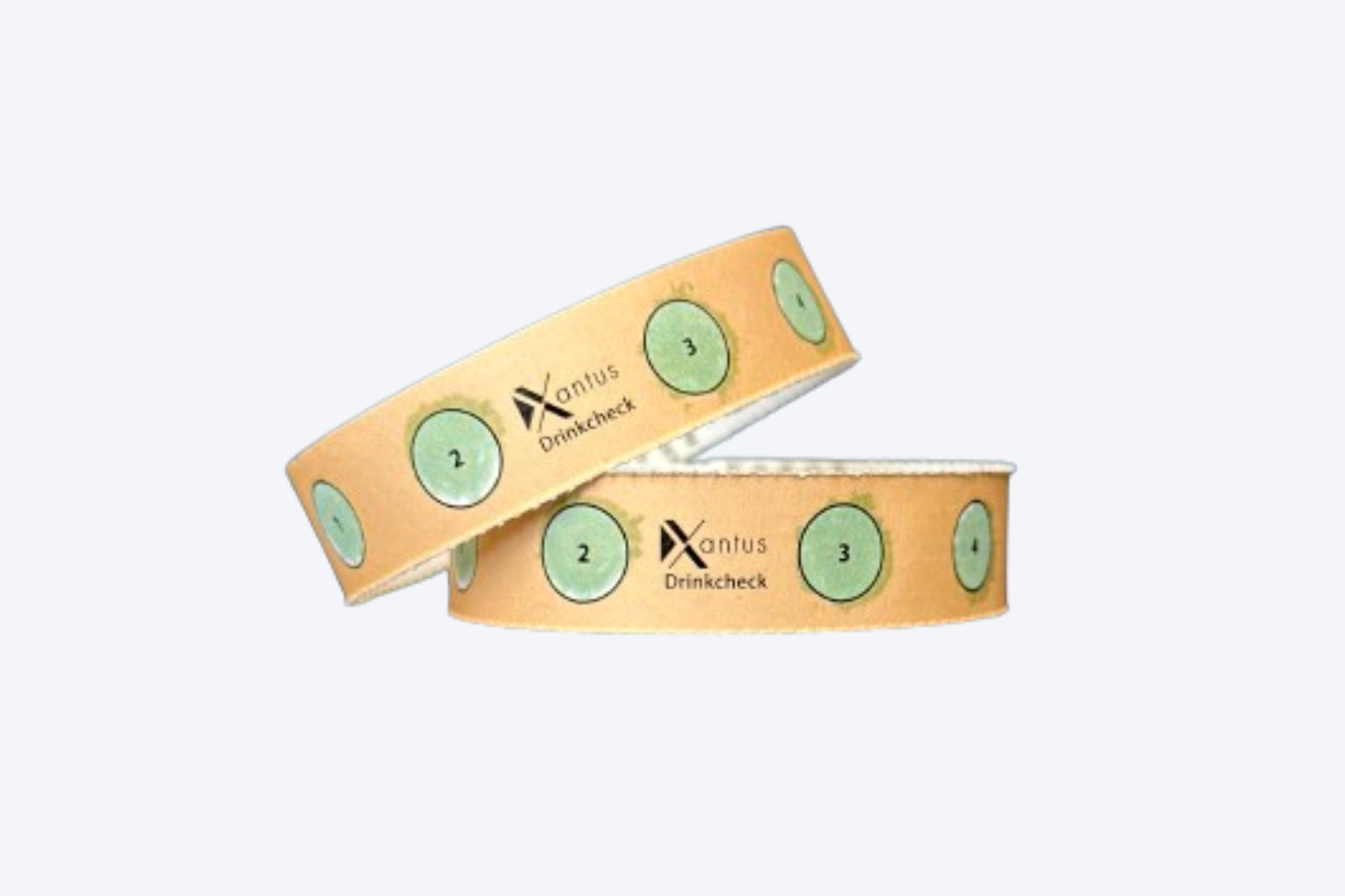 Drinkcheck Wristband Black & Gold - 4 Test fields